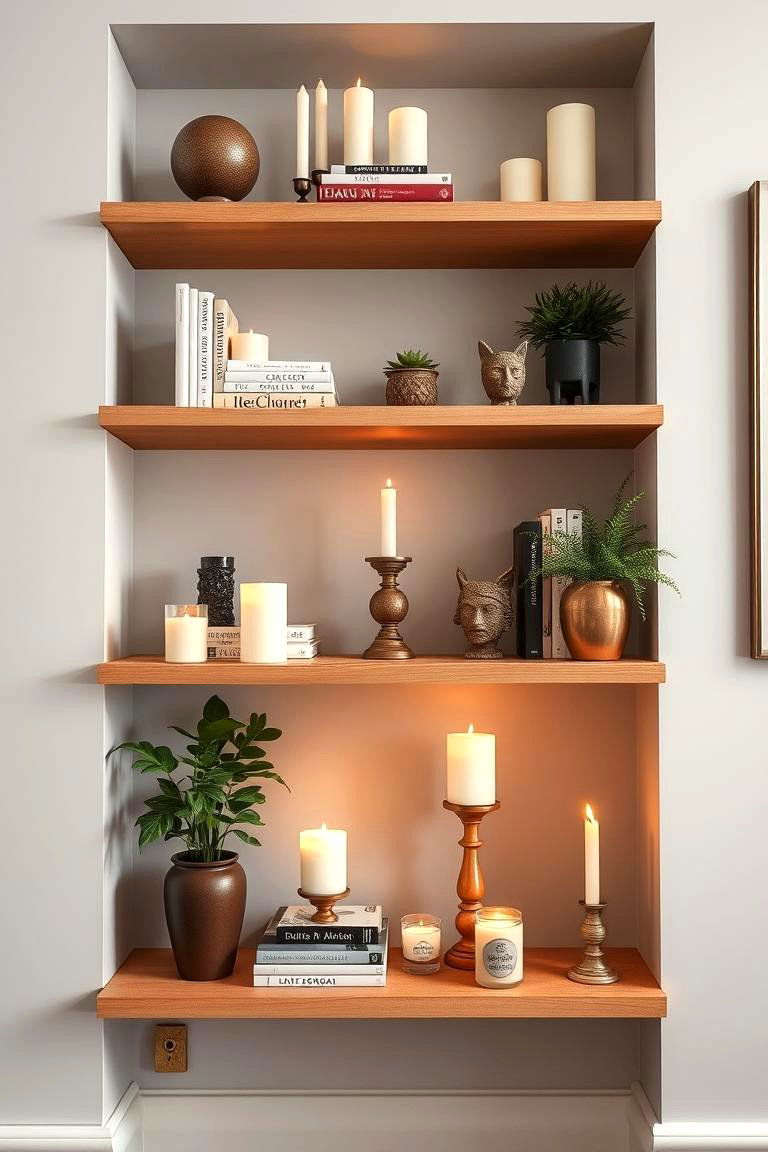 Candles for Shelf Styling - 25 Decorating With Candles