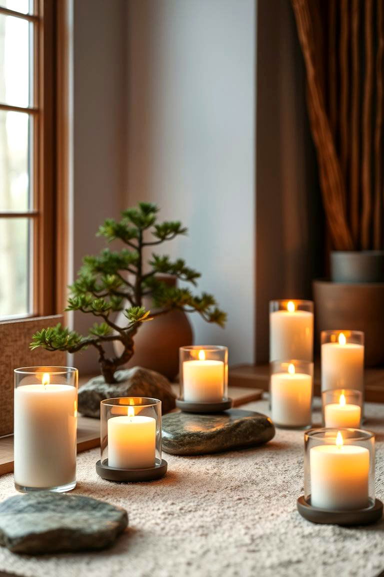 Candles for Zen Garden Inspiration - 25 Decorating With Candles