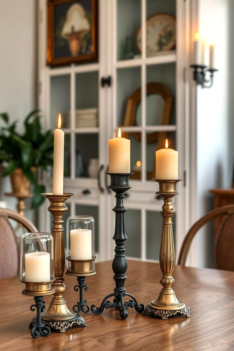 Candles in Decorative Holders for a Vintage Feel - 25 Decorating With Candles