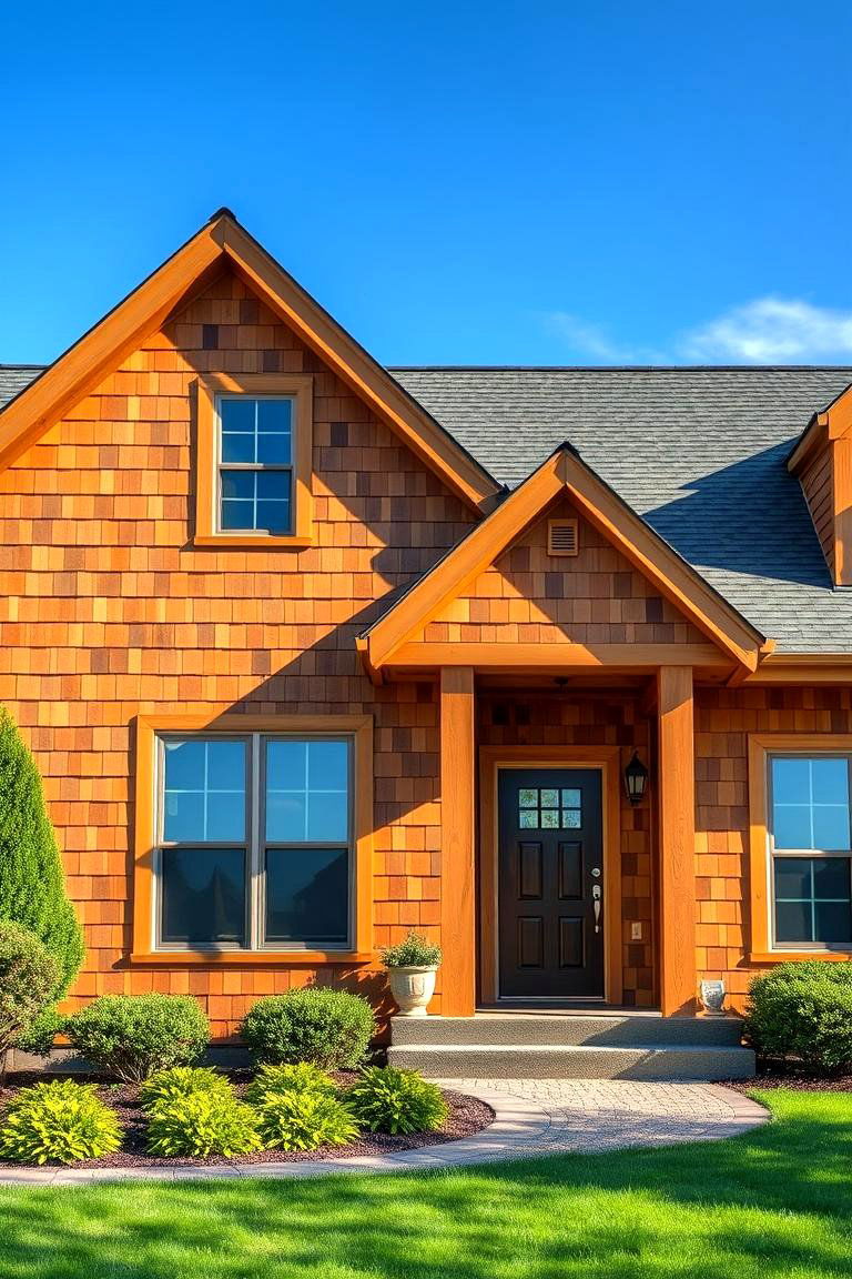 Cedar Shake Siding for a Classic Look - 25 Exterior House Siding Ideas