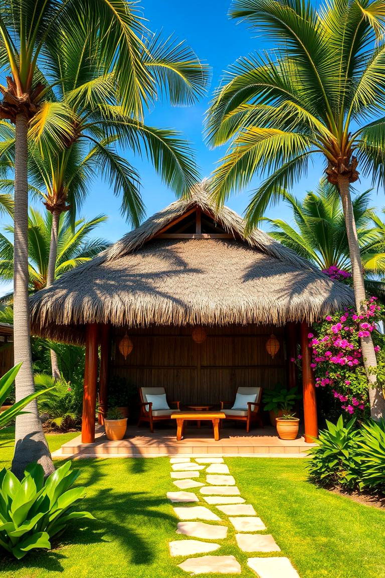 Celebrate the Tropics with a Palapa Hut - 25 Tropical Garden Ideas