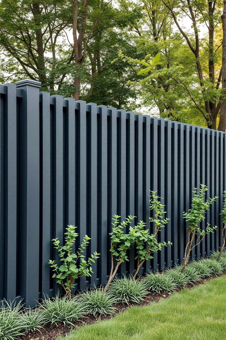 Charcoal Grey for a Bold Modern Statement - 25 Fence Paint Colours