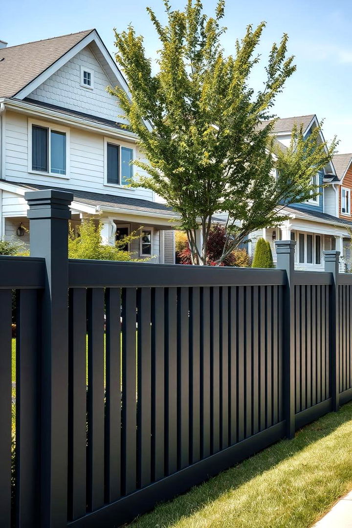 Charcoal Grey for a Sleek Sophisticated Touch - 25 Vinyl Fence Colors