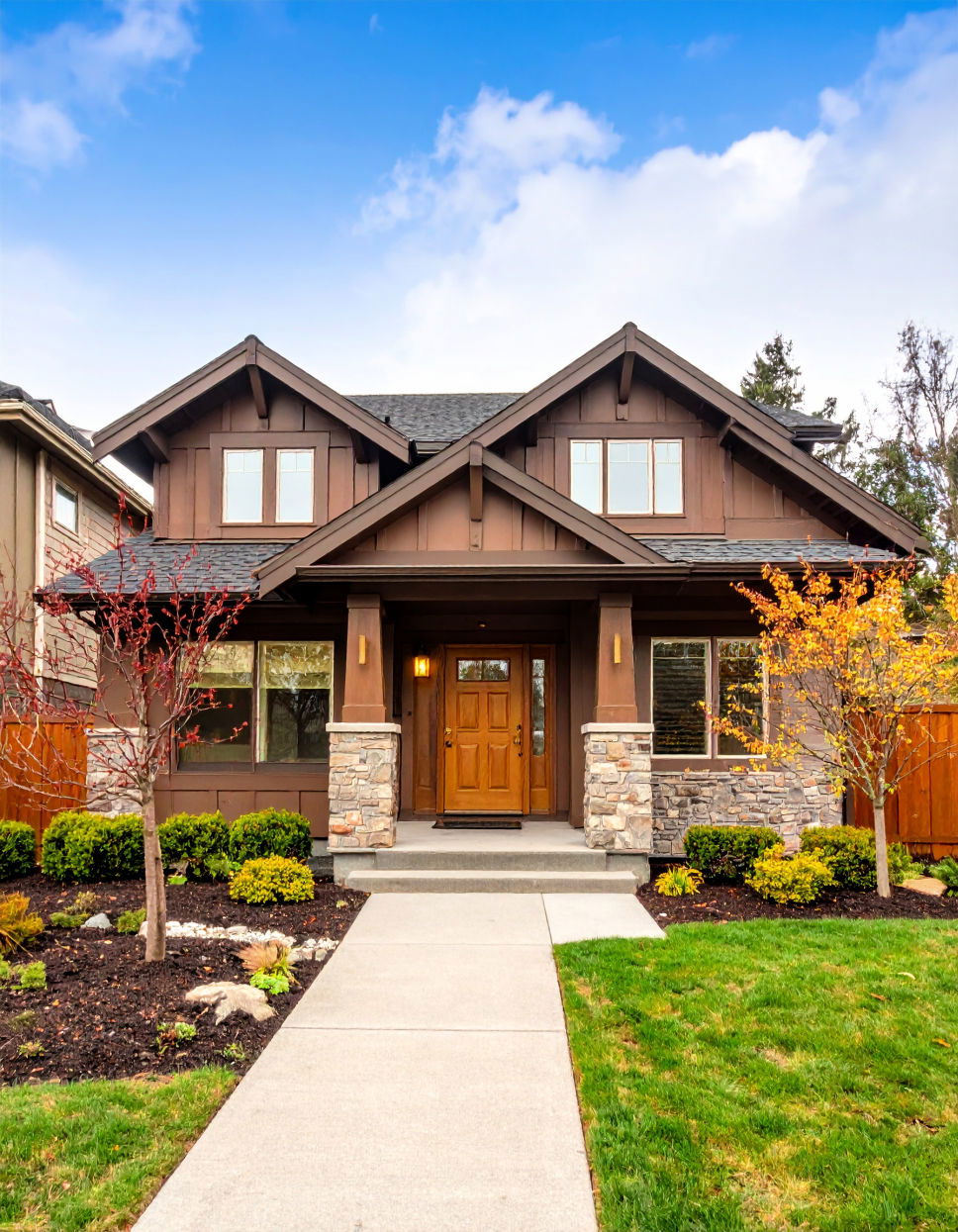 Chocolate Brown with Golden or Brass Accents Chocolate Brown House Exterior Design Ideas