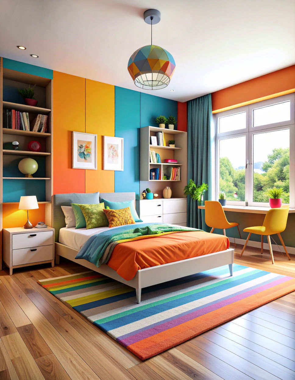 Choose Bold Accent Walls Tween Bedroom Ideas