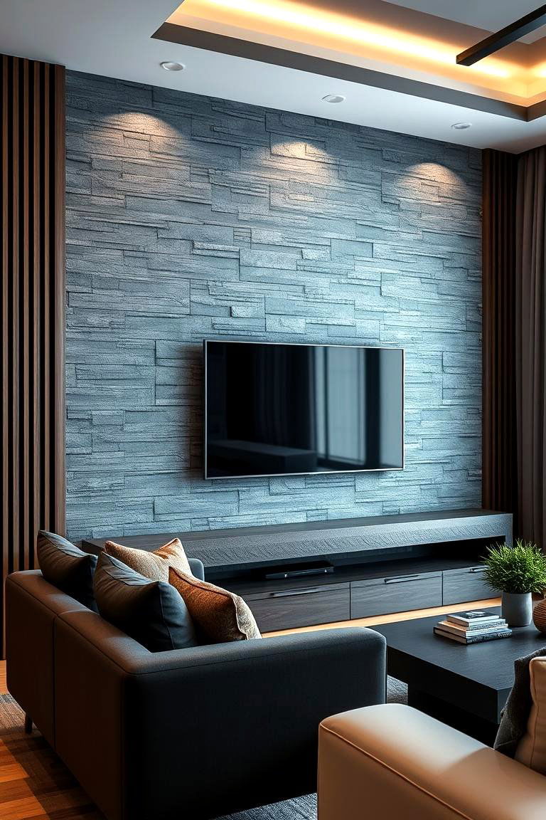 Choose a Feature Wall Material - 25 Media Wall Ideas