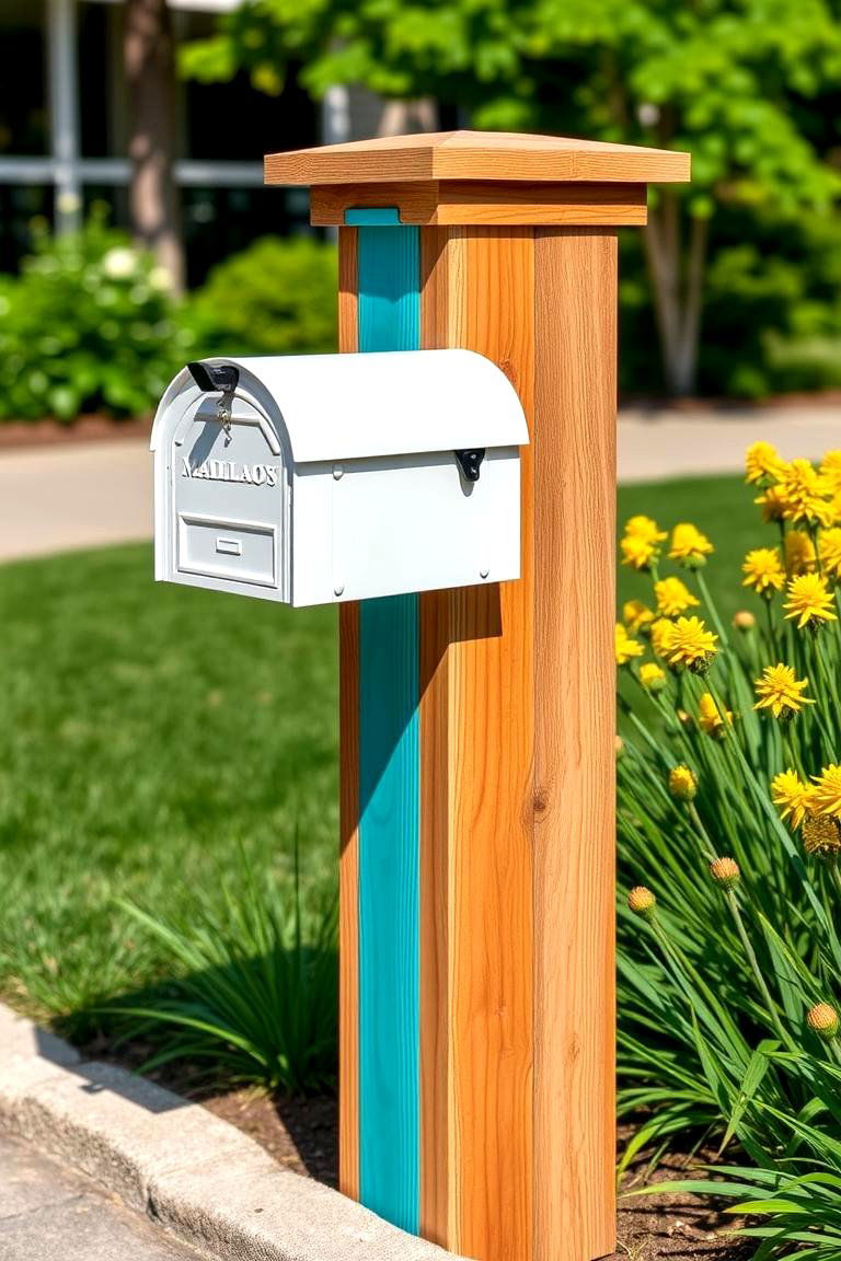 Choosing a Post Made from Recycled Plastic Lumber - 25 Mailbox Post Ideas