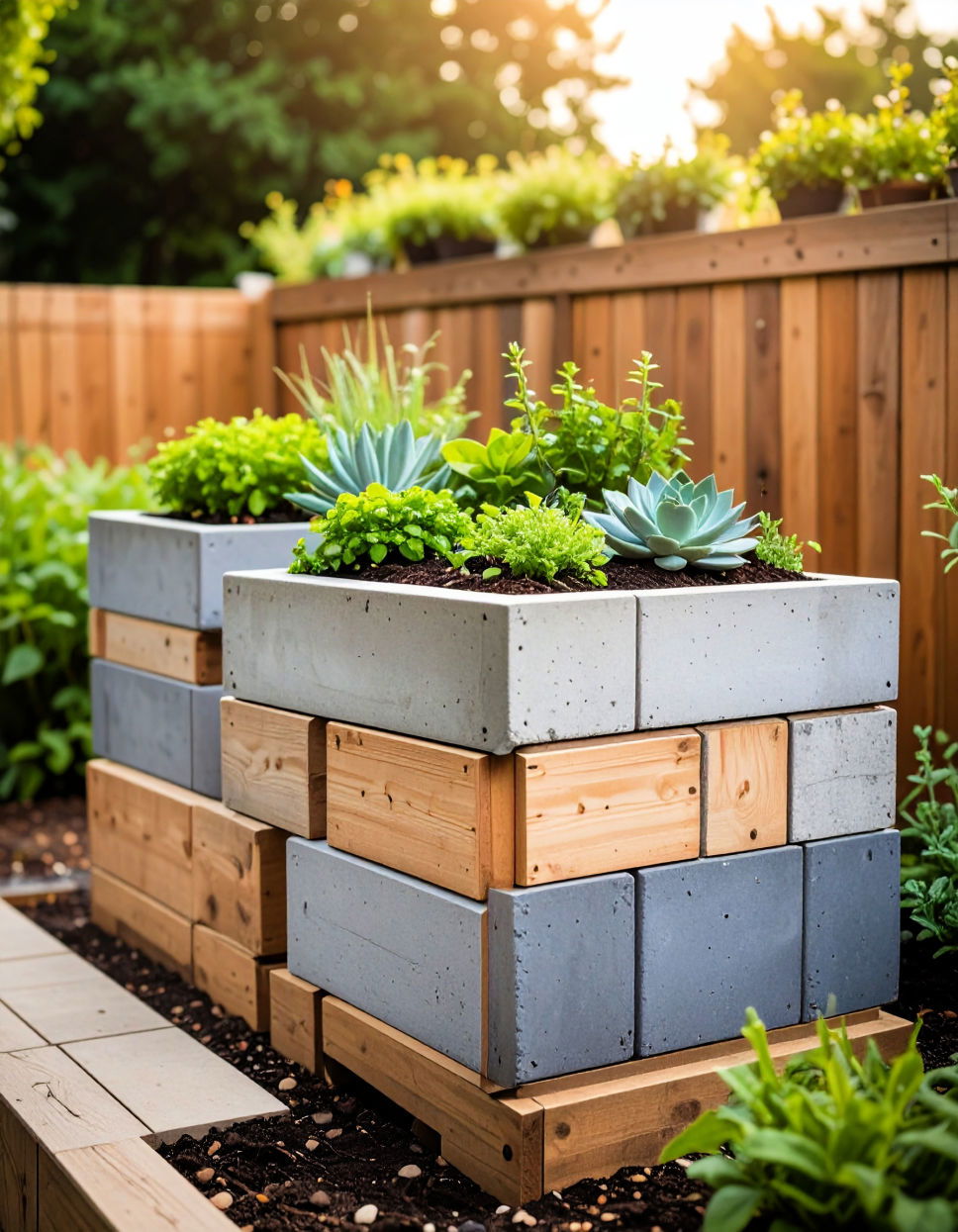 Cinder Block Beds for Budget Friendly Gardening