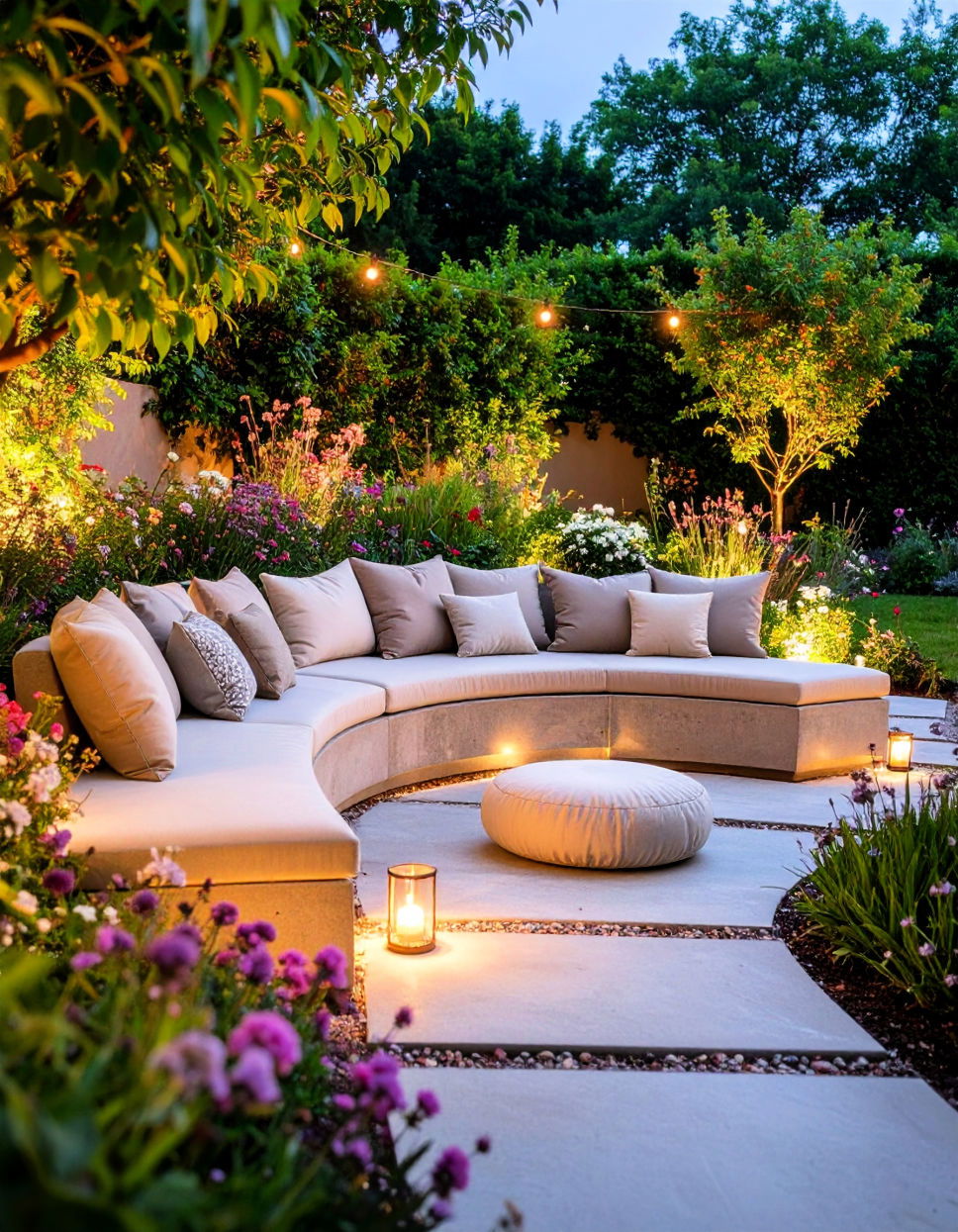 Cinder Block Seat Wall