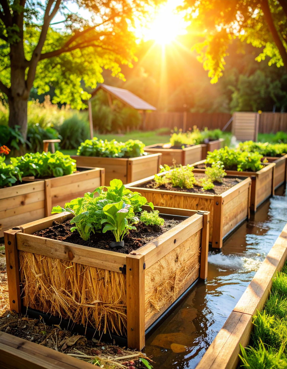 Cinder Block Vegetable Beds
