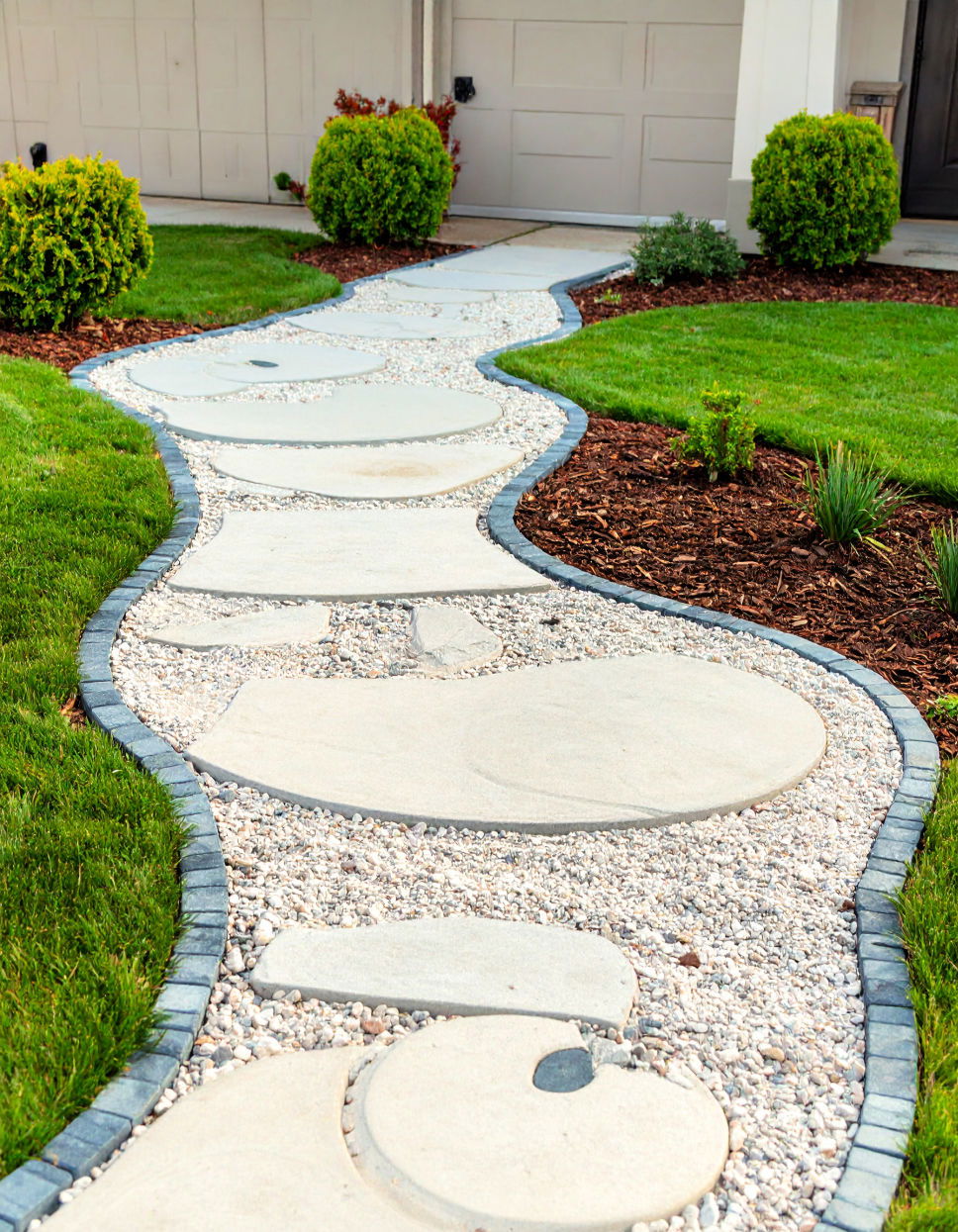 Circular Walkways for a Bold Unique Statement