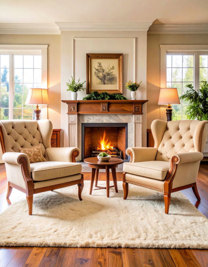 Classic Armchairs Vintage Living Room Ideas
