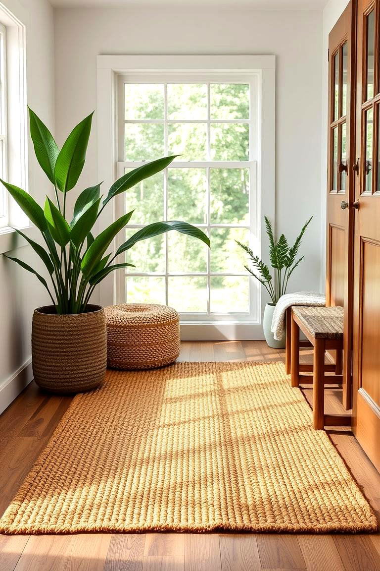 Classic Coir Mat for Natural Elegance - 25 Front Door Mat Ideas