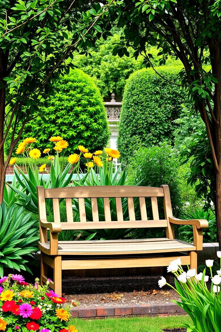 Classic Garden Benches for Relaxation - 25 Vintage Garden Ideas