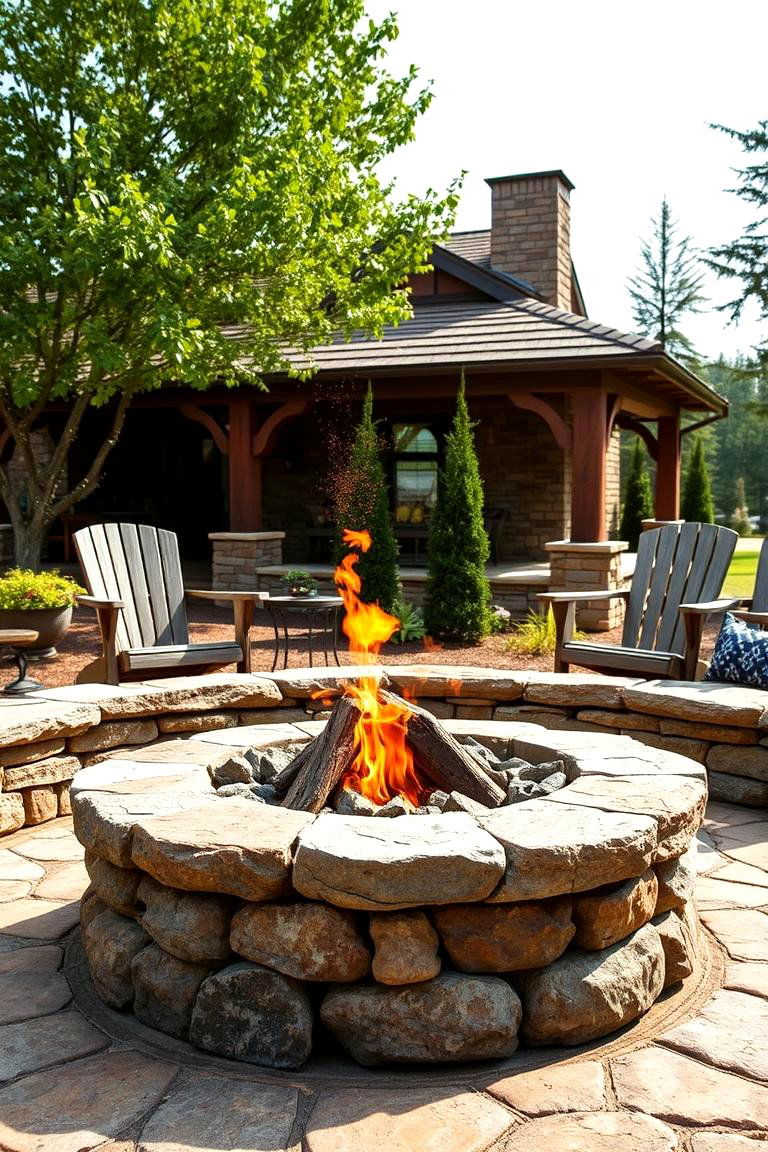 Classic Stone Fire Pit - 25 Fire Pit Ideas