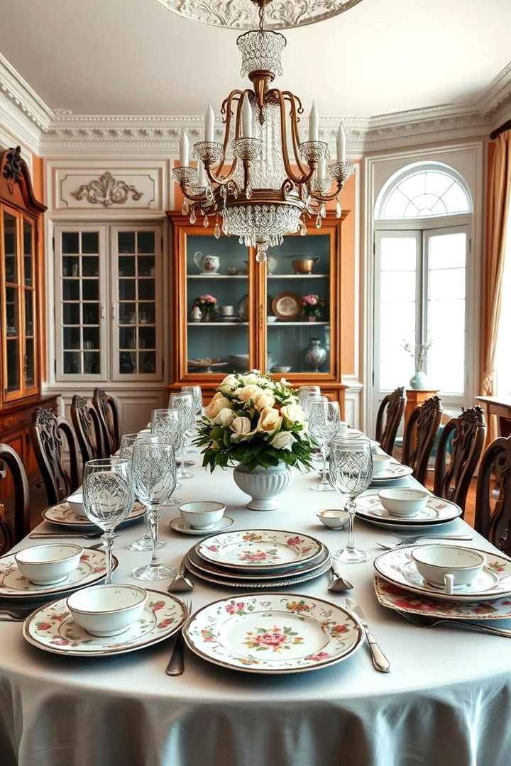 Classic Table Settings - 25 Vintage Dining Room Ideas