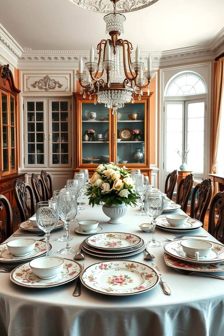 Classic Table Settings - 25 Vintage Dining Room Ideas