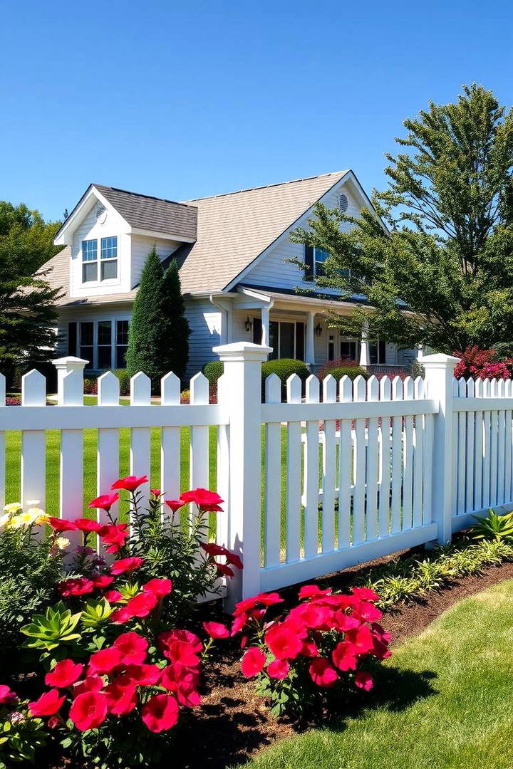 Classic White for a Timeless Look - 25 Vinyl Fence Colors