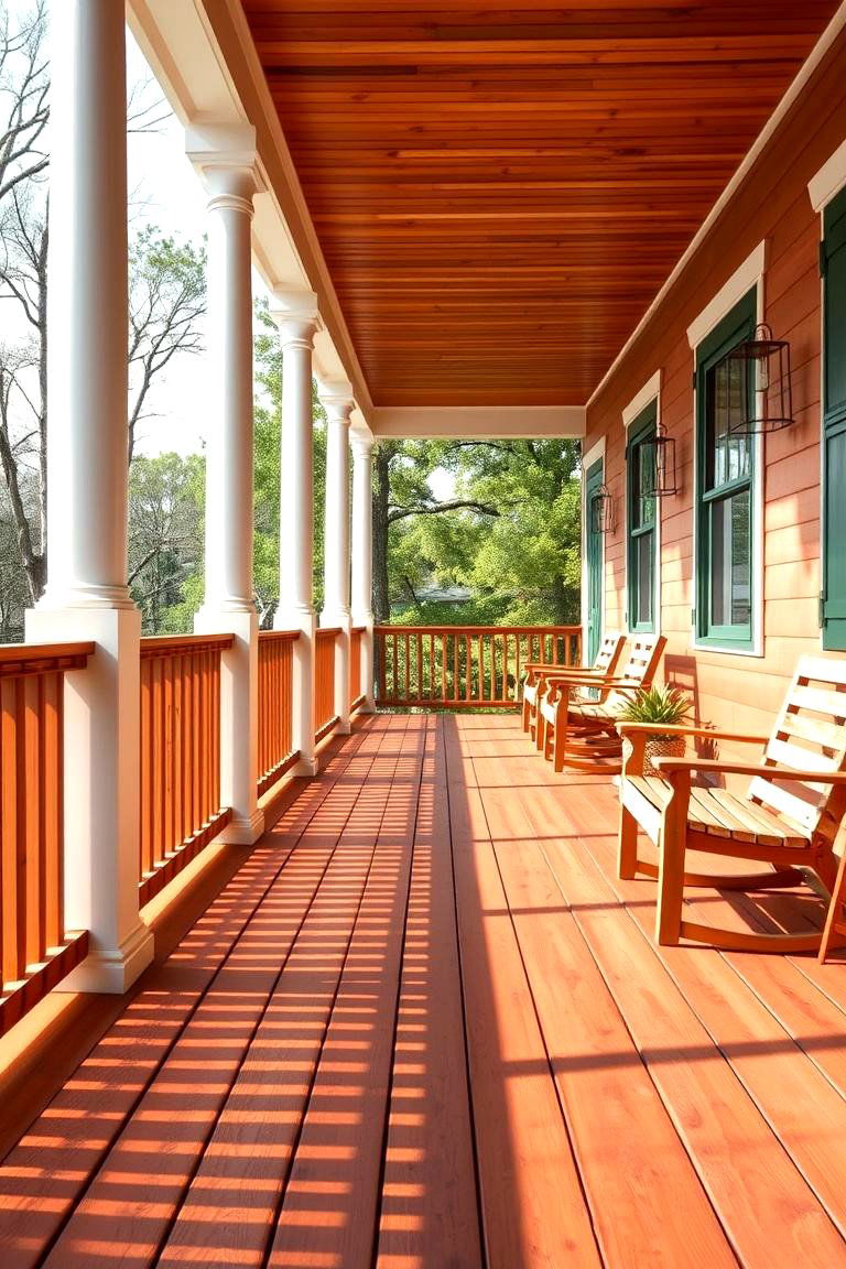 Classic Wooden Decking for a Timeless Look - 25 Three Season Porch Ideas