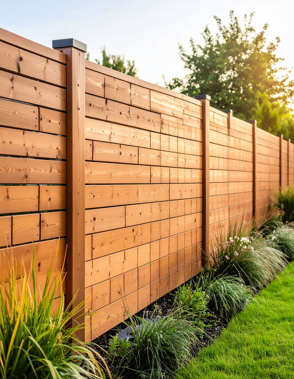 Classic Wooden Privacy Fence Corner Fence Ideas