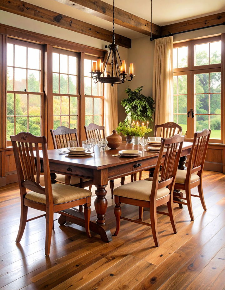 Classic Wooden Tables Vintage Dining Room Ideas
