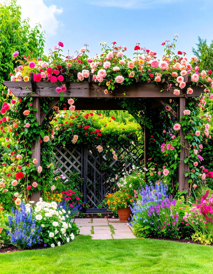 Climbing Plants on Trellises for Vertical Greenery Victorian Front Garden Ideas