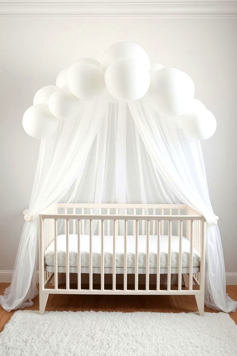 Cloud Inspired Canopy for a Magical Touch - 25 Cloud Themed Nursery Ideas