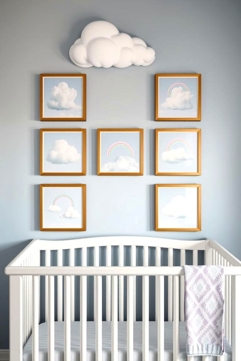 Cloud Themed Artwork for a Personal Touch - 25 Cloud Themed Nursery Ideas