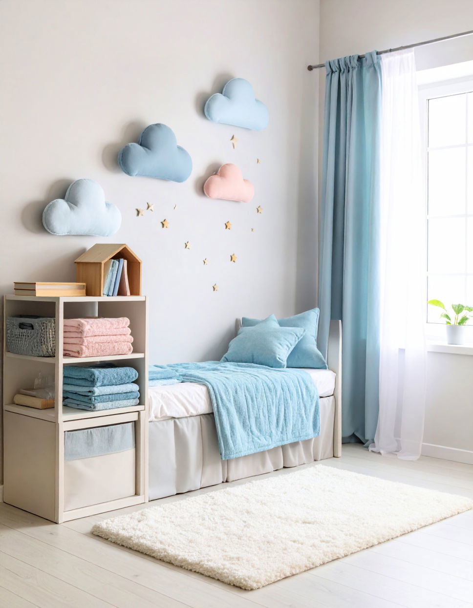 Cloud Themed Baby Bath Towels for a Whimsical Touch