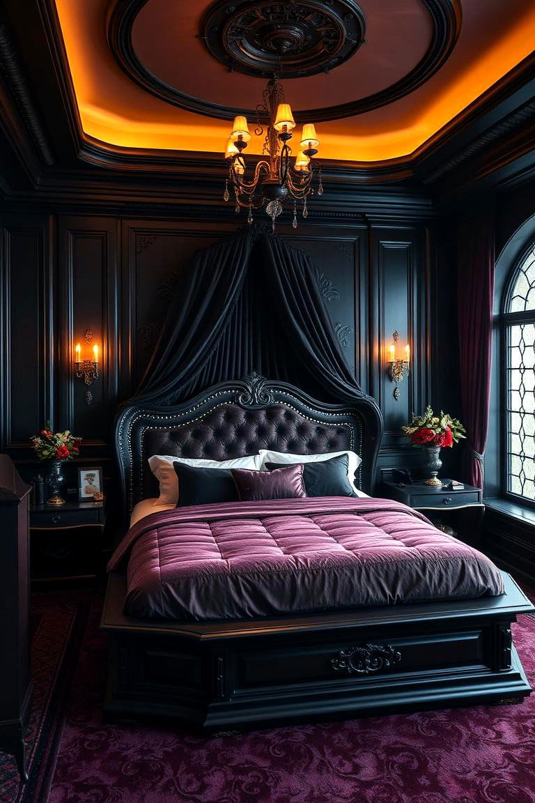 Coffin Inspired Bed for Ultimate Vampire Style - 25 Vampire Bedroom Ideas