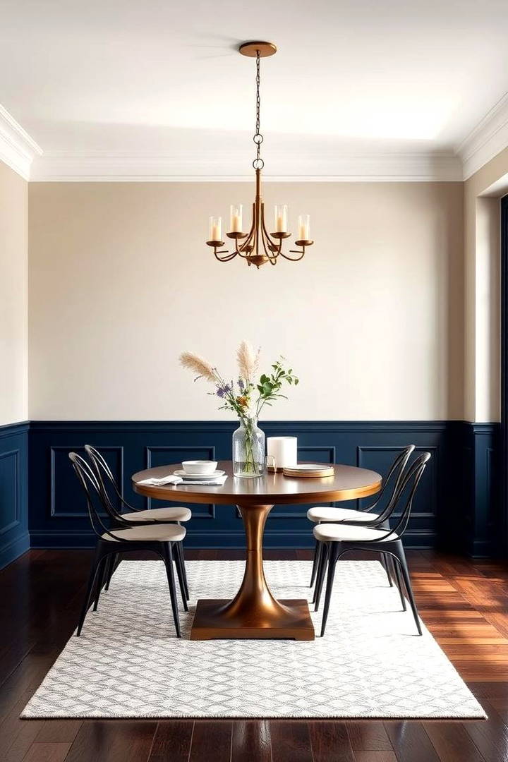 Color Blocked Wainscoting - 25 Wainscoting Ideas