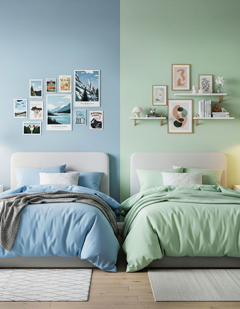 Color Coded Bedrooms for Personalization Twin Bedroom Ideas