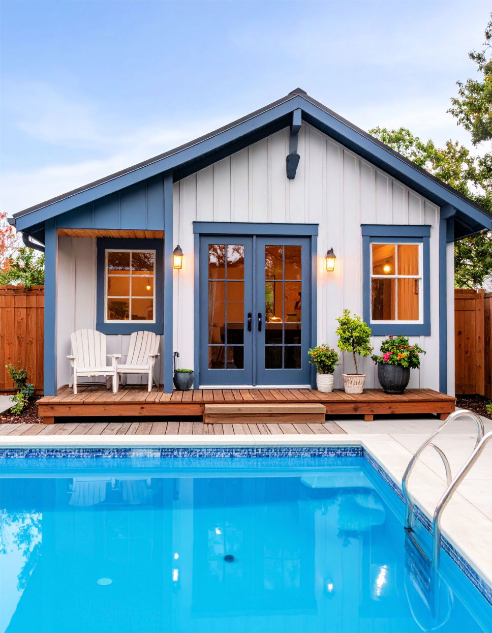 Color Coordinated Shed for a Cohesive Look