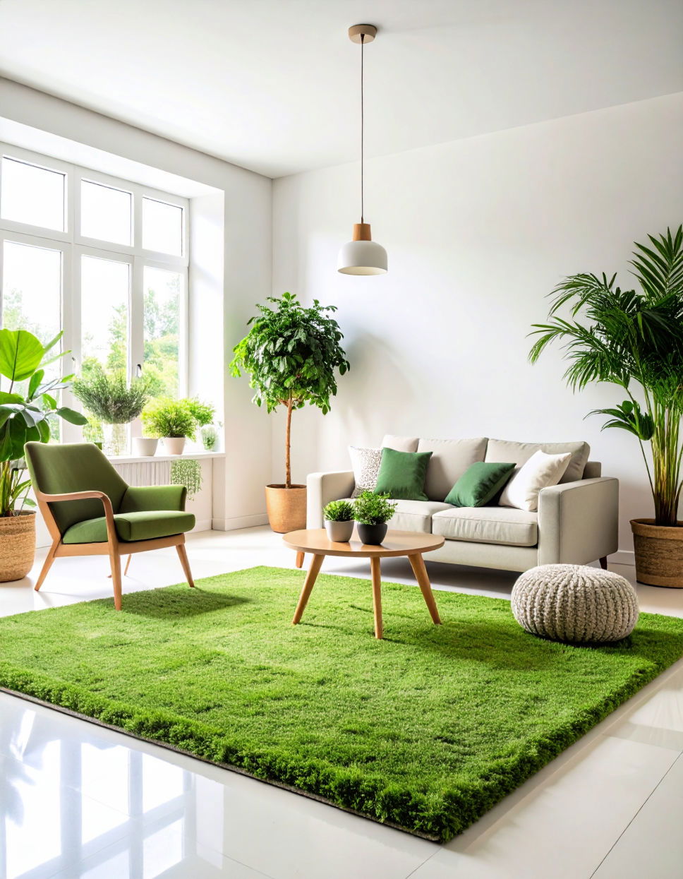 Combine Green with White for a Fresh Crisp Look