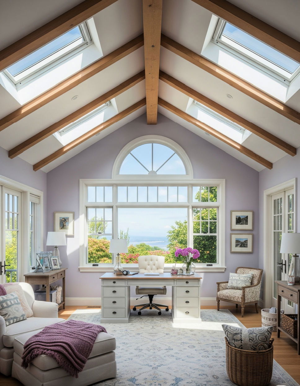 Combining Vaulted Ceilings with Skylights Vaulted Ceiling With Beams