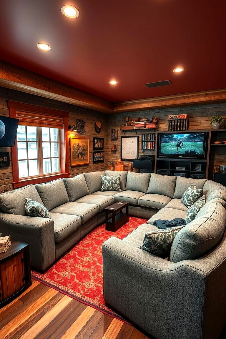 Comfortable Lounge Seating - 25 Luxury Man Cave Ideas
