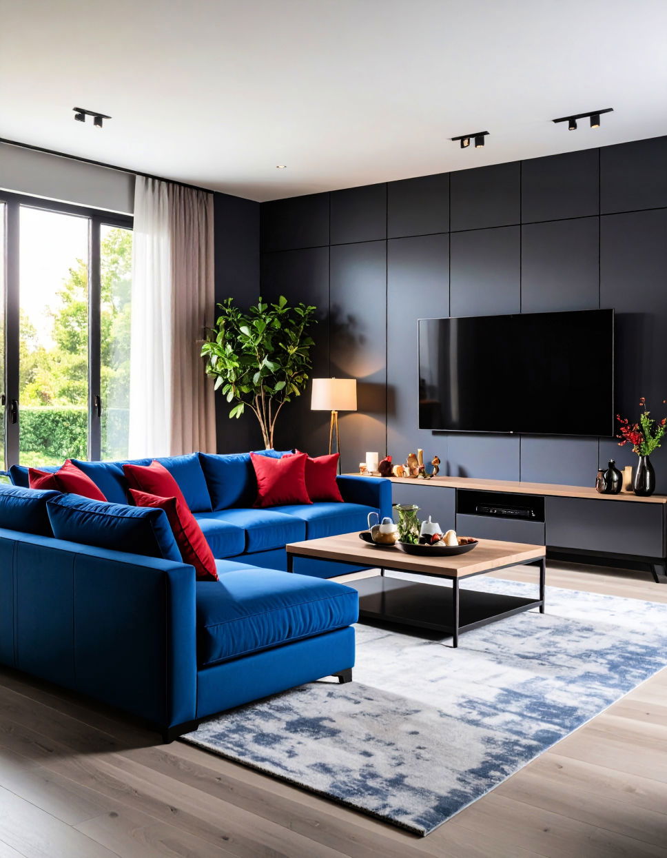 Comfortable Sectional for Maximum Seating Tv Room Ideas