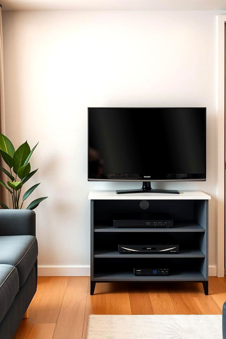 Compact TV Stand for Smaller Spaces - 25 Tv Stand Ideas