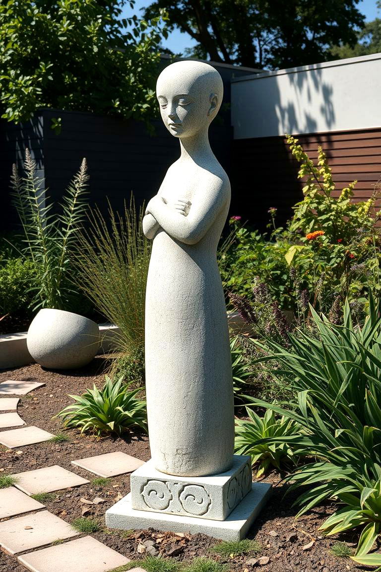 Concrete Garden Sculptures - 25 Garden Art Ideas