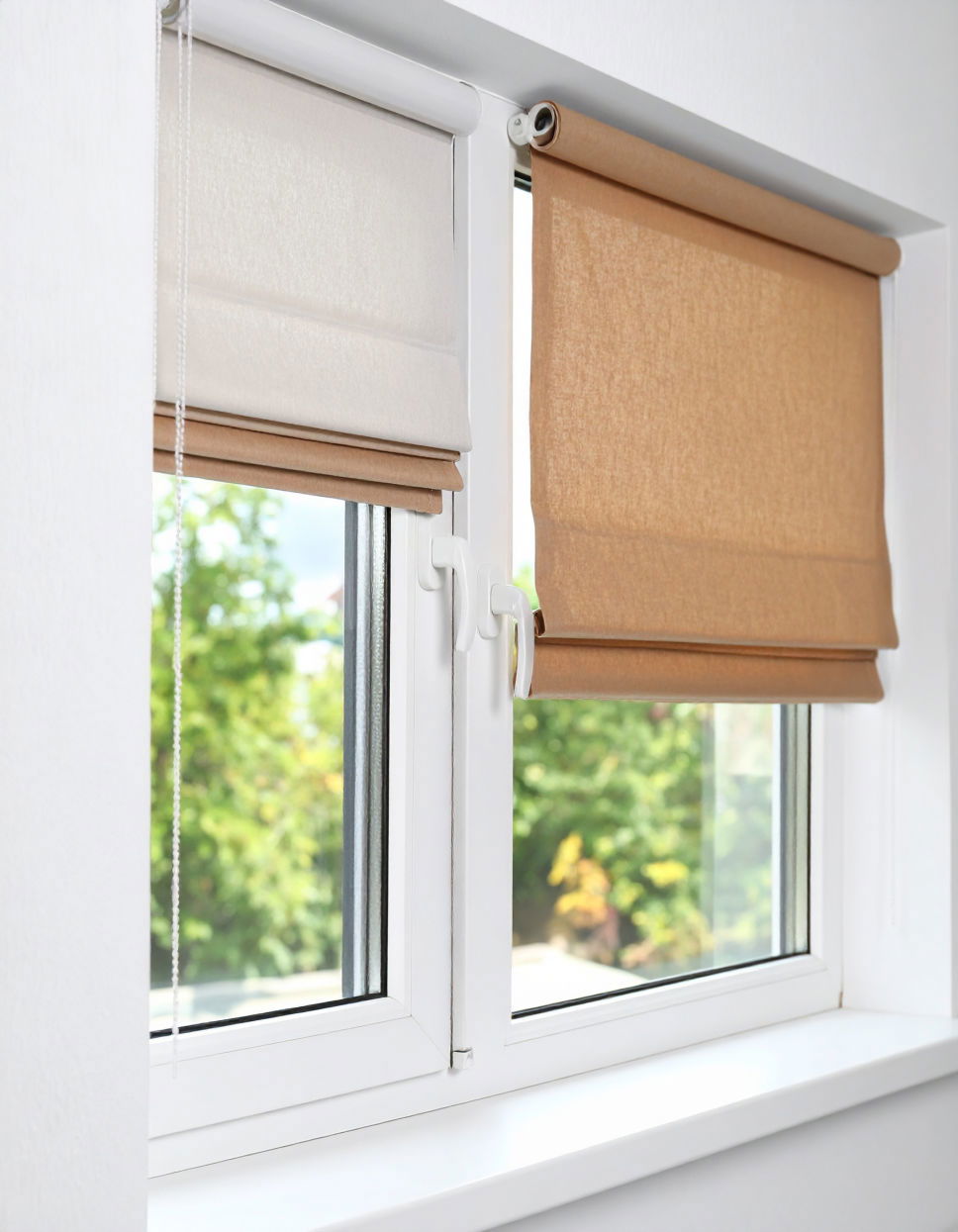 Consider Roman Shades for a Sleek Tailored Look