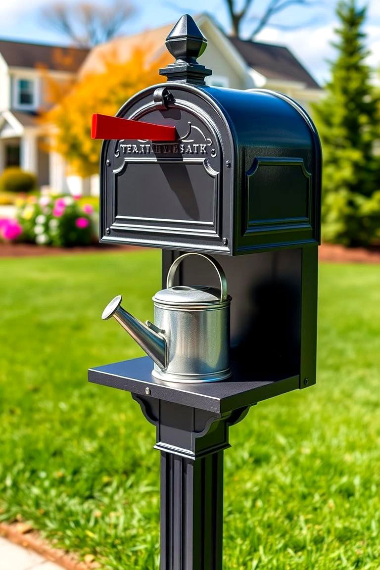 Constructing a Post with a Built in Shelf or Bench - 25 Mailbox Post Ideas