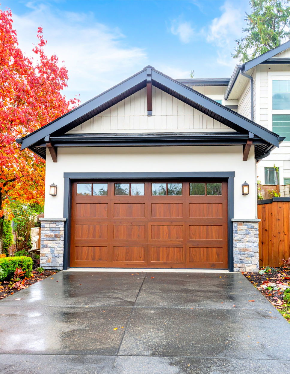 Contemporary Aluminum Garage Door