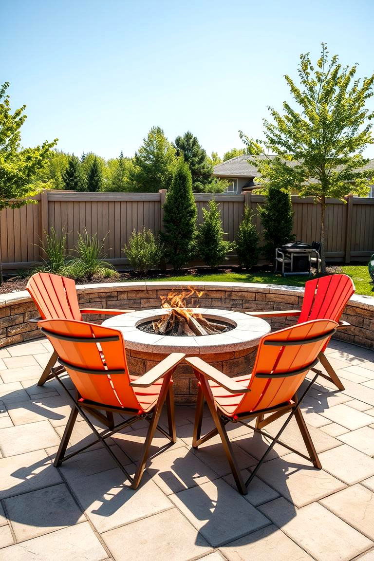 Convertible Chairs for Versatility - 25 Fire Pit Seating Ideas