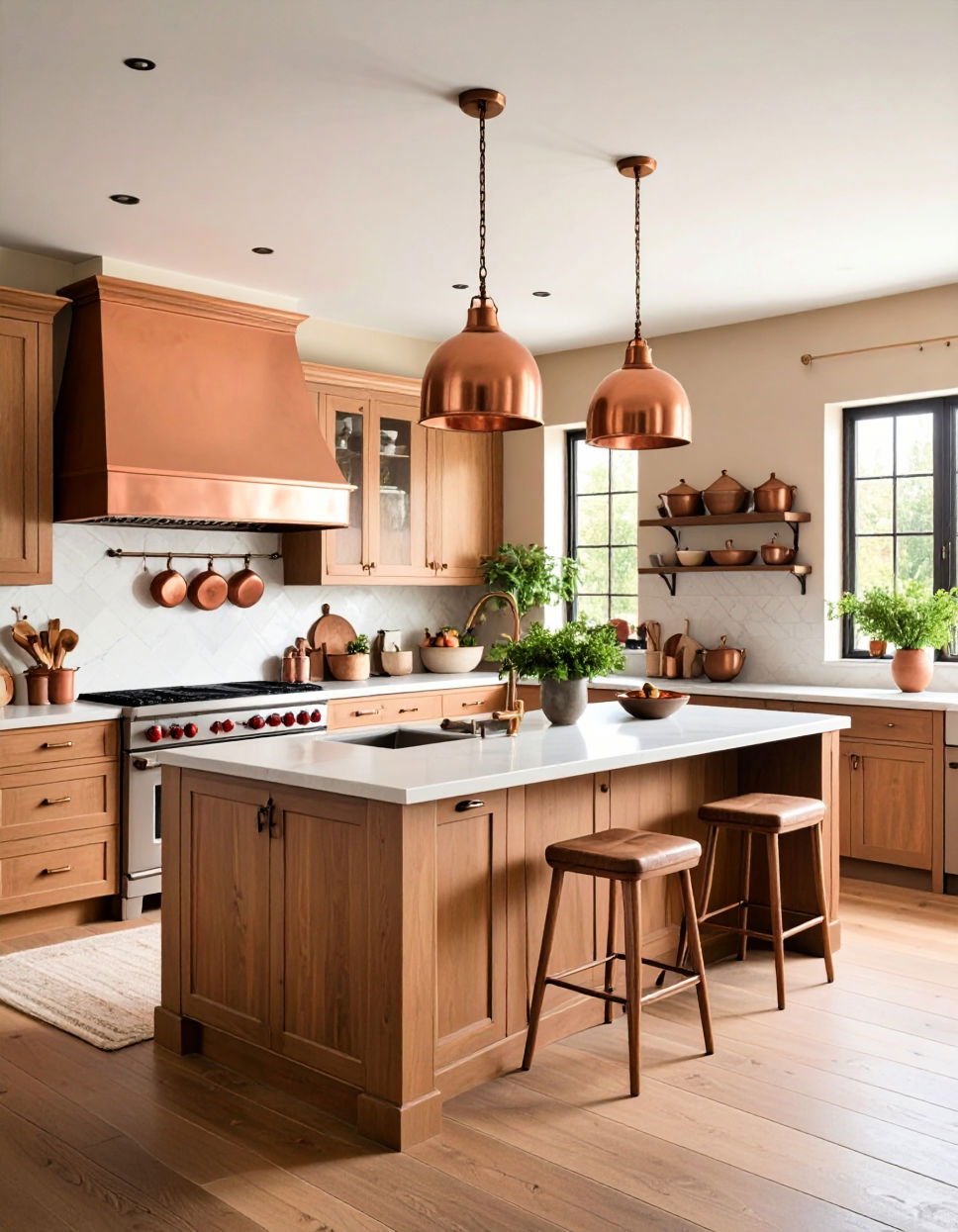 Copper Accents for a Touch of Luxury Tuscan Kitchen Design Ideas