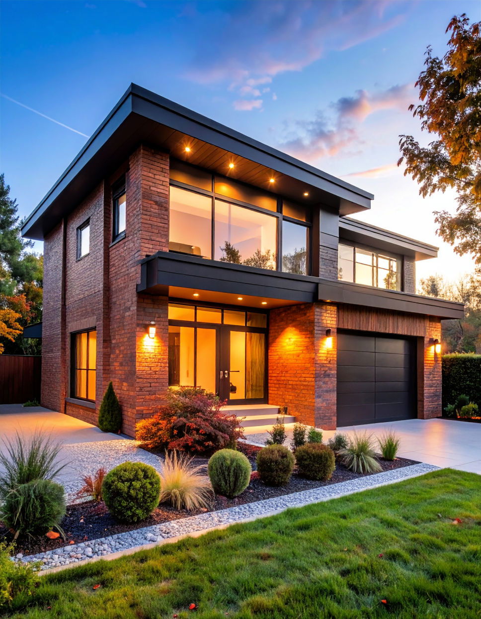 Copper Brick with Black Accents