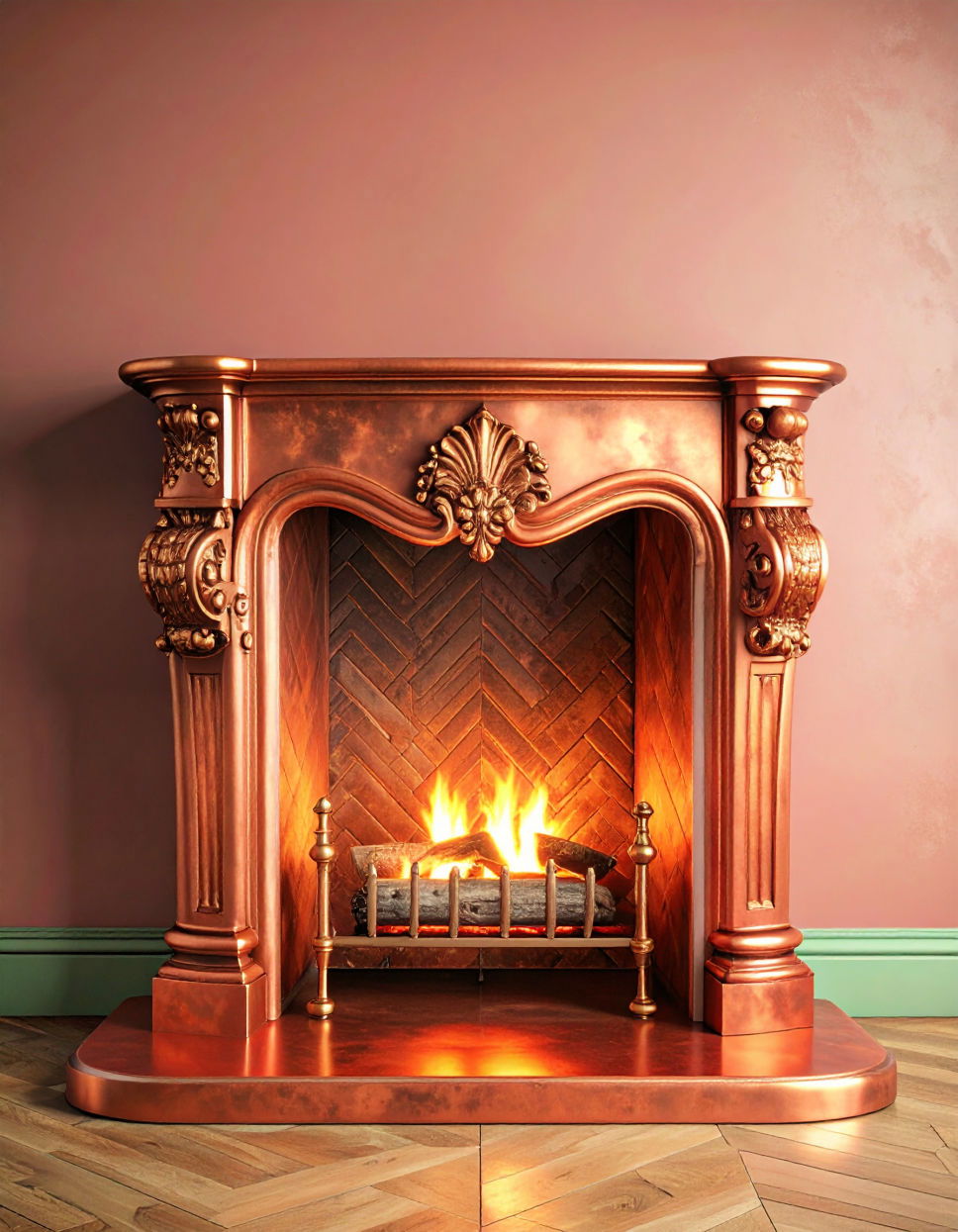 Copper Hearth for Warmth