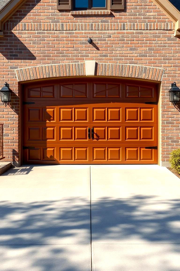 Copper for a Warm Sophisticated Touch - 25 Garage Door Paint Ideas