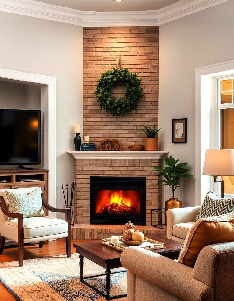 Corner Fireplaces for Space Optimization Traditional Fireplaces