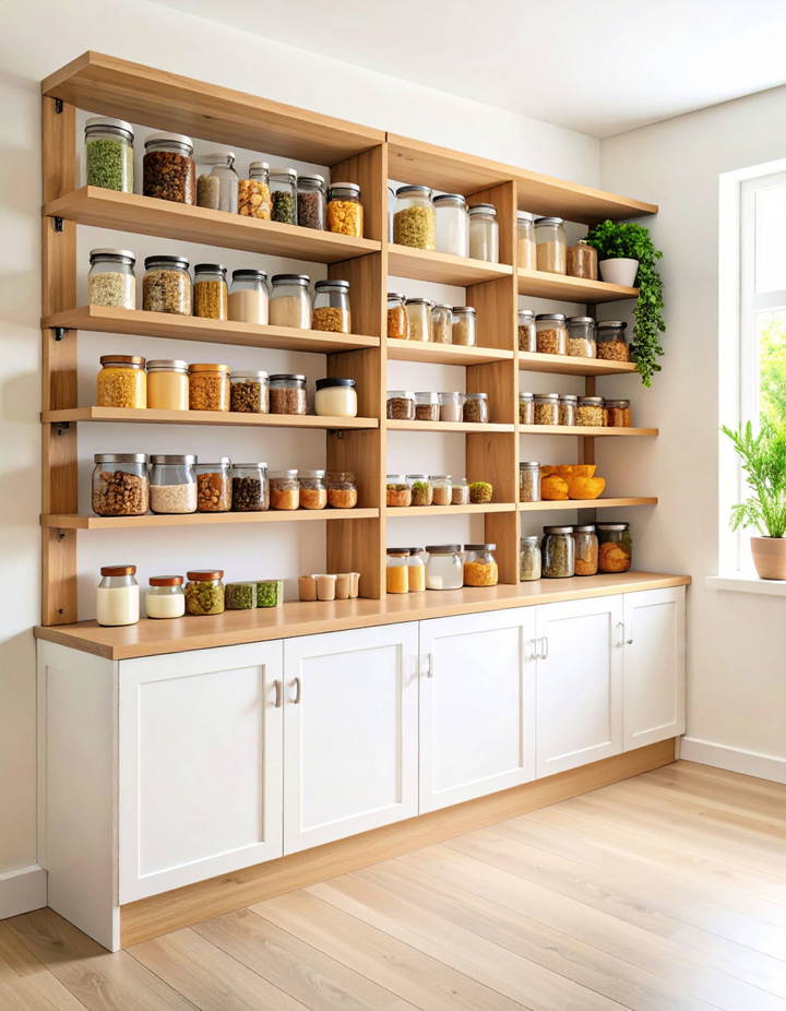 Corner Shelving for Space Efficiency Walk in Pantry Ideas