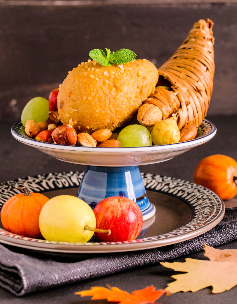 Cornucopia of Fresh Produce Thanksgiving Centerpiece Ideas